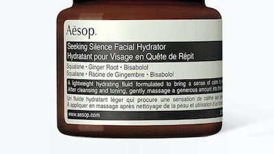 Seeking Silence Facial Hydrator, Dh205, Aesop at Ounass. Courtesy Ounass