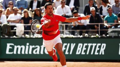 Novak Djokovic defeated Aljaz Bedene of Slovenia at the French Open on Friday, May 27, 2022. EPA