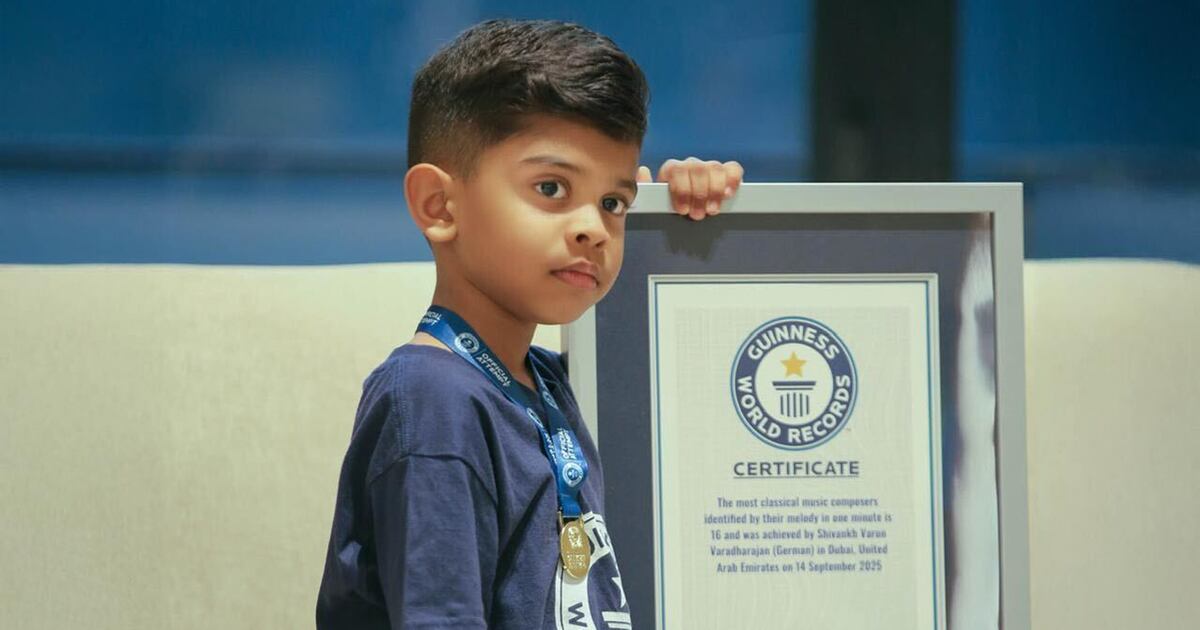 Dubai pupil sets Guinness World Record for identifying classical composers ...