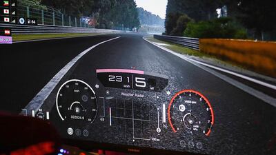 A player competes in the finals.