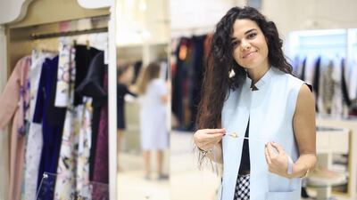 Joanne Hayek, co-founder of Vanina, at the s*uce store in The Dubai Mall, where Bar a Bijoux has been launched. Reem Mohammed / The National