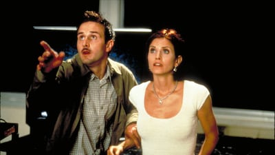 David Arquette and Courteney Cox in 'Scream 2'.