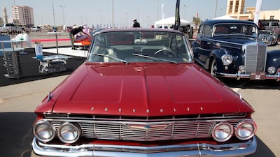 A 1961 Chevrolet Impala owned by Khaled bin Hader Al Muhairi. Leslie Pableo for The National