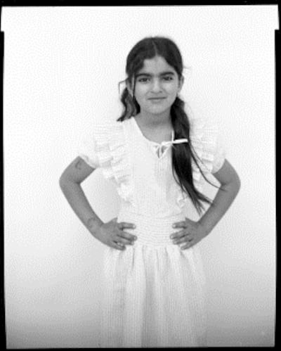 Shahnas Abu Zard, 9, in Palestinian artist Adam Rouhana series Permission to Narrate. Photo: Adam Rouhana