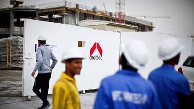 Arabtec's shares were the biggest mover on the Dubai Financial Market in early trading today. (Silvia Razgova / The National)