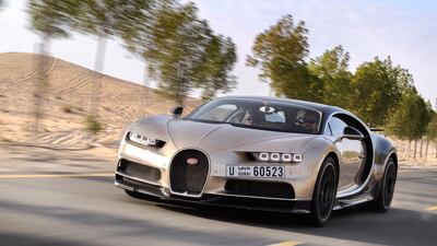 The hypercar's top speed is electronically limited to 420kph. Bugatti Automobiles SAS