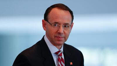 US Deputy Attorney General Rod Rosenstein. Reuters