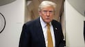 US President Donald Trump US switched planes during the Nato summit in Turkey in July. AFP