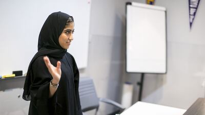 Shahad Al Shehhi was among the pupils who attended a summer enrichment programme. Reem Mohammed / The National