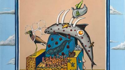 A work by Celina Teague as part of Tashkeel's group exhibition Plastic. Courtesy Tashkeel