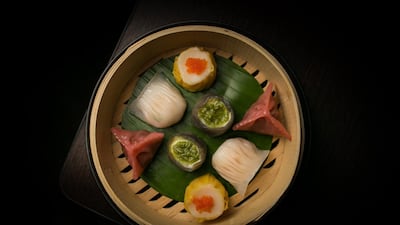 Dim Sum platter. Hakkasan Dubai