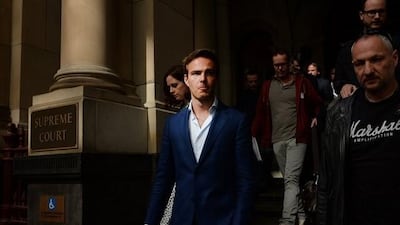Giedo van der Garde shown in Melbourne last week during court proceedings against Sauber that were resolved on Wednesday. Mal Fairclough / AFP / March 11, 2015