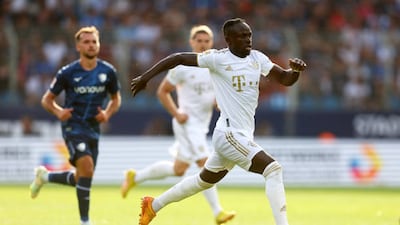 Sadio Mane on the attack for Bayern Munich. Getty