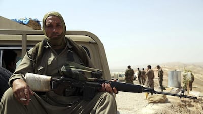 Kurdish peshmergas took control of Kirkuk in June when Iraqi government forces fled and abandoned the oil city following the Islamic State's capture of Mosul. Yahya Ahmad / Reuters