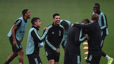 Juventus training in Turin. AFP
