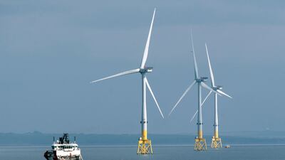 Britain plans to expand both wind power generation and oil and gas production offshore. AFP