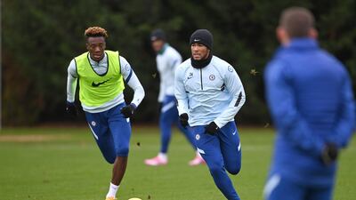 Tammy Abraham and Reece James. Getty