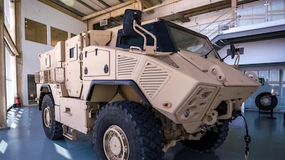 Nimr's Jais 4X4. All of the military vehicles are manufactured in-house from a facility in Abu Dhabi's desert. Victor Besa / The National