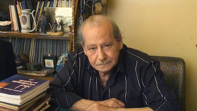 Syrian novelist Hanna Mina at his office in Damascus, Syria: he criticised exploitation, greed and persecution of women through his works Photo / EPA