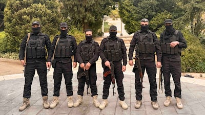 The elite HTS unit guard the palace