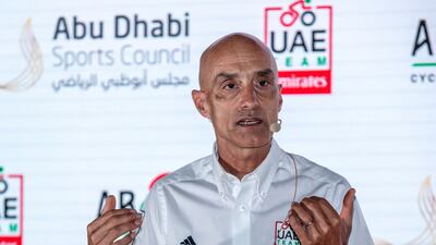 Mauro Gianetti CEO and team principal of UAE Team Emirates. Victor Besa / The National