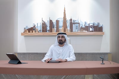 Sheikh Mohammed bin Rashid, Vice President and Ruler of Dubai, hailed the 21 million young entrants for showing passion for prose during the pandemic. Photo: Arab Reading Challenge