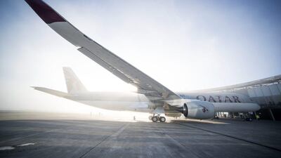 The first Airbus A350 for Qatar Airways sits on the tarmac in Toulouse, France. Fred Lancelot / AP Photo