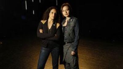 Achinoam Nini, left, and Mira Awad, who are representing Israel in the Eurovision 2009 contest.