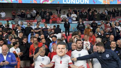 The British government is allowing up to 60,000 football fans to attend the semi-final and final of Euro 2020. Getty Images