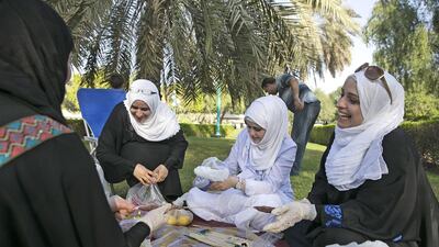 Residents plan to spend time with friends and family during the extended Eid Al Fitr holidays next week. Parks and public places across the country are expected to be full. Silvia Razgova / The National