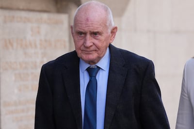 Keith Davies, head of sport for the 2017 World Paralympic Athletics Championships, arrives at the Old Bailey, London, to face charges relating to Abdullah Hayayei’s death. PA via Getty Images