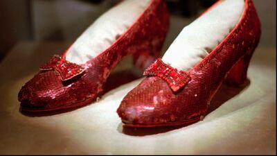 Federal authorities say they have recovered a pair of ruby slippers worn by Garland that were stolen from the Judy Garland Museum in 2005 when someone went through a window and broke into the small display case. AP photo