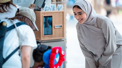 Emirati national Meznah Al Ansaari is among the youth ambassadors and guides around the UAE pavilion at Expo 2025 Osaka. Photo: UAE Pavilion Expo 2025 Osaka