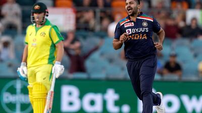 Shardul Thakur was the pick of India bowlers, snaring three crucial wickets on Wednesday. AP