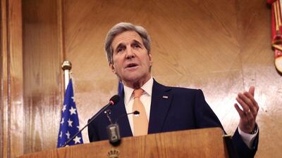 US Secretary of State John Kerry held a joint press conference with his Jordanian counterpart Nasser Judeh in Amman, Jordan. Mr Kerry a 'provisional agreement' has been reached on a Syrian ceasefire that could begin in the next few days. Raad Adayleh / AP