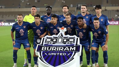 The starting XI of Buriram United before the match. Getty Images
