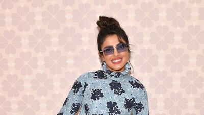 Priyanka Chopra in Kate Spade. Photo / AFP