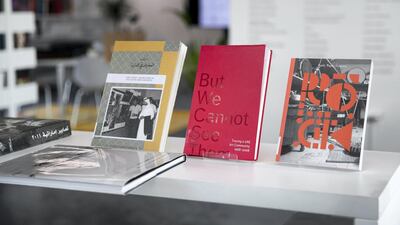 The library has 3,000 art books, and journals. Photo: Reem Mohammed / The National