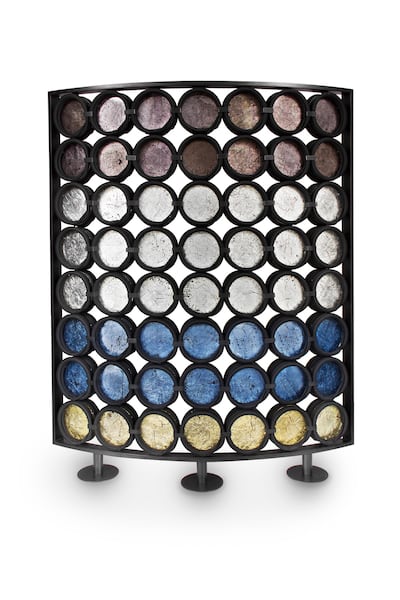 A double-sided screen from Khalid Shafar's Forma collection. Courtesy Khalid Shafar