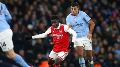 Bukayo Saka - 4. Not a night to remember for Saka. Didn’t get a sniff out of Ake and was a rare anonymous display from the England star. Struggled to get into the game and offered very little in the way of an attacking threat. EPA