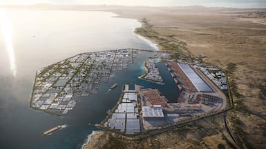 The Port of Neom, part of Saudi Arabia's $500 billion mega project. Photo: Neom