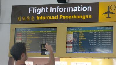 Australia's national airline Qantas said it was monitoring advice from the regional Volcanic Ash Advisory Center in Darwin. Gede Ardiasa / AFP Photo