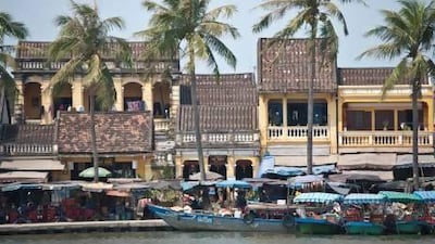 Shop houses along the riverfront in Hoi An. The old town was declared a Unesco World Heritage Site in 1999. Getty Images / Lonely Planet Images