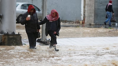 A lack of stormwater drainage systems often results in flooding on the streets of Amman and other parts of Jordan. Reuters