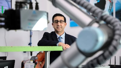 Prof Yahya Zweiri, director of the Advanced Research and Innovation Centre at Khalifa University in Abu Dhabi. All Photos: Victor Besa / The National