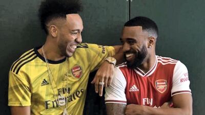 1st: Ok, so these kits haven't been made official just yet but how awesome do Pierre-Emerick Aubameyang and Alexandre Lacazette look in these Arsenal home and away designs. They hark back to a time when Arsenal were powerhouses of English football with the yellow away top resembling the 'bruised banana' kit used from 1991 to 1993 as the club returns to Adidas after a spell with Puma. It doesn't matter what club you support, surely you can admit these are fine kits. @ArsenalsRelated / Twitter