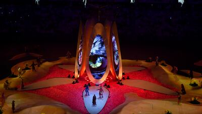 Opening ceremony of the 2023 Asian Cup in Lusail. EPA