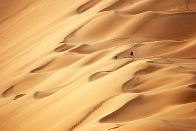 Kuthban ramliya are sand dunes; a single dune is known as kathib. Getty Images