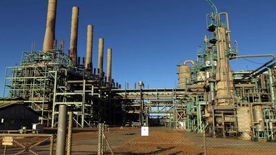 The oil refinery in the Libyan town of Ras Lanuf that was seized by militias on June 14, 2018 along with the nearby Es Sider oil export terminal. Abdullah Doma / AFP