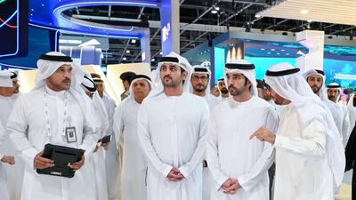 Sheikh Hamdan bin Mohammed, Crown Prince of Dubai, visits Gitex 2022. All Photos: Sheikh Hamdan / Twitter